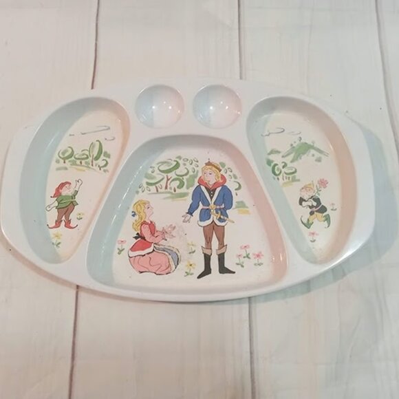 VTG 1950’/60’s Noritake Melamine “Snow White” Divided Dish-VGC - Picture 2 of 7